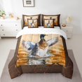 thumbnail image 2 of YST Duck Colvert Ensemble de Douillette 7 Pcs, Literie Rustique de Ferme avec Mignons Animaux, Très Grand Lit, 2 of 4