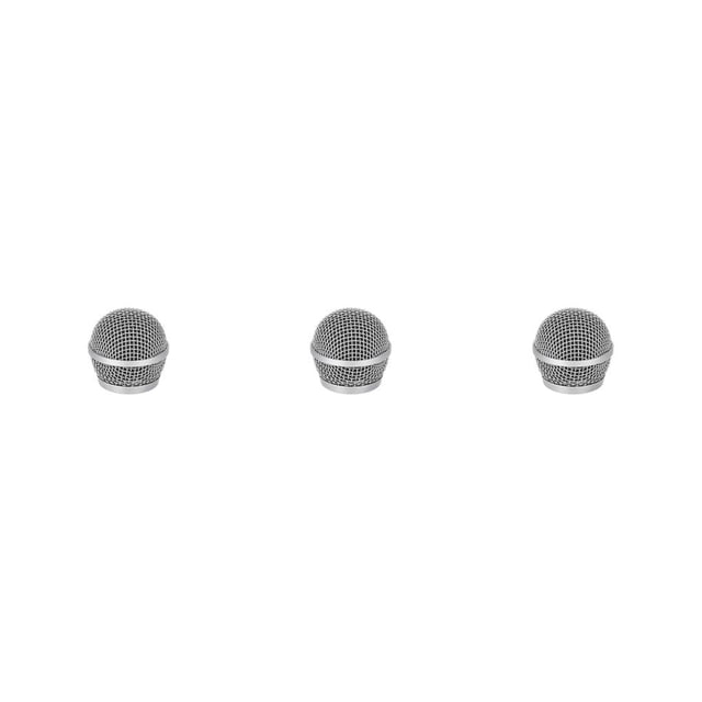 Maytalsory Métal de Remplacement Microphone Calandre Universel Détachable Filaire Sans Fil Intégré Éponge Concert Micro Tête Accessoires Type 1 3Set