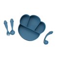 thumbnail image 1 of Suitable for home kitchens Kids Plate With Spoon PP Self Feeding Baby Divided Bowl For Dining, 1 of 3