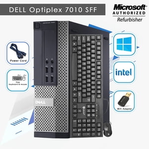 Dell Optiplex Bureau PC, Intel Core i5 @3.2GHz, 8GB RAM, 128GB SSD, 500GB HDD, Windows 11 Pro WIFI - Rénové