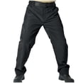 thumbnail image 3 of Ceisia Men's Gift Slim Slightly Wide Nylon-Spandex Blend Outdoor Cargo Pants Mid-Rise Belt-adjustable Waist Reinforced Patch work Pants, 3 of 4