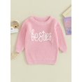 thumbnail image 2 of Faithtur Pull d'Automne pour Bébé Modèle Lettre Jacquard à Manches Longues Pull Pull Hiver, 2 of 9