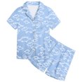 thumbnail image 3 of Ensemble de Pyjama pour Petit Garçon, Ensembles de Pyjama à Colorier DIY, Ensemble de Pyjamas pour Enfants à Boutons, Pjs, Tenues de Nuit, Pj pour Filles 4T 5T, 3 of 5