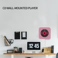 thumbnail image 3 of spellwife Bluetooth 4.2 Wall Mounted CD Player with Remote Control ABS Plastic Wireless Audio Boombox, 3 of 9
