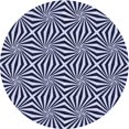 thumbnail image 1 of Ahgly Company Tapis Rond Lavable en Machine Intérieur Transitionnel Bleu Nuit, 7 Pieds Rond, 1 of 7