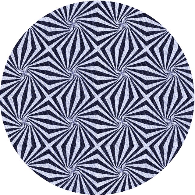 Ahgly Company Tapis Rond Lavable en Machine Intérieur Transitionnel Bleu Nuit, 7 Pieds Rond