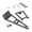 black, variant on KLKCMS Truck Tow Crane Arm Wrecker Kit for 1/10 RC Crawler and Trailer Double Stent black