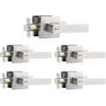 thumbnail image 1 of Polished Chrome Door Handles Interior Square Privacy Door Levers Door Handles Interior Door Lock for Bedroom and Bathroom Reversible for Right/Left Side Doors, 1 of 7