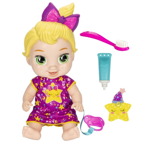 Baby Alive Lil Dreamer LaLa GooGoo Blonde Hair Baby Doll Sleepover Toy for Girls & Boys 3+