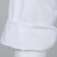 thumbnail image 3 of Veste de Chef Rétro Manteau Uniforme Longue Veste de Chef Manche Hôtel Cuisine Vêtement 2TG Blanc, 3 of 9