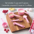 thumbnail image 4 of Way-to-Celebrate 10PC Measuring Cups and Spoon Set - Pink, 4 of 11