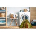 thumbnail image 2 of Ahgly Tapis d'Intérieur Lavable en Machine Carré Transitionnel Brun Bronze Foncé, 7 Pieds Carré, 2 of 7