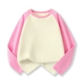 thumbnail image 3 of Toddler Boys Summer Tops Tees Long Sleeve Raglan Color Block Loose Fit Casual Baseball Tee Blouse Spring Shirts For Boy 4-5T, 3 of 3