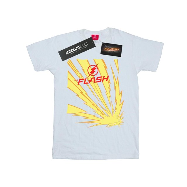 DC Comics T-Shirt Boyfriend en Coton pour Femmes The Flash Lightnings
