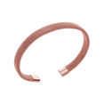 thumbnail image 4 of Mystigrey Jordan Stainless Steel Mesh Open Bangle Gold Rose for Men, 4 of 4