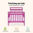 thumbnail image 2 of Dream On Me Emma 3 in 1 Convertible Toddler Bed, Fuschia Pink, 2 of 7