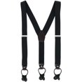thumbnail image 1 of CTM®  1.375 Inch Wide Solid Color Y-Back Button-End Suspenders (Men's), 1 of 3