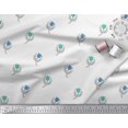 thumbnail image 3 of Soimoi Polyester Crepe Fabric Leaves & Floral Block Printed Fabric 1 Yard 42 Inch Wide, 3 of 3