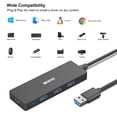 thumbnail image 5 of BENFEI 2 Pack USB 30 Hub 4-Port, Ultra-Slim USB 30 Hub compatible for MacBook, Mac Pro, Mac Mini, iMac, Surface Pro, XPS, Pc, Flash Drive, Mobile HDD, 5 of 5