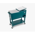 thumbnail image 3 of Permasteel 80QT Patio Cooler w/Removeable Basin - 110 cans - Teal, 3 of 6