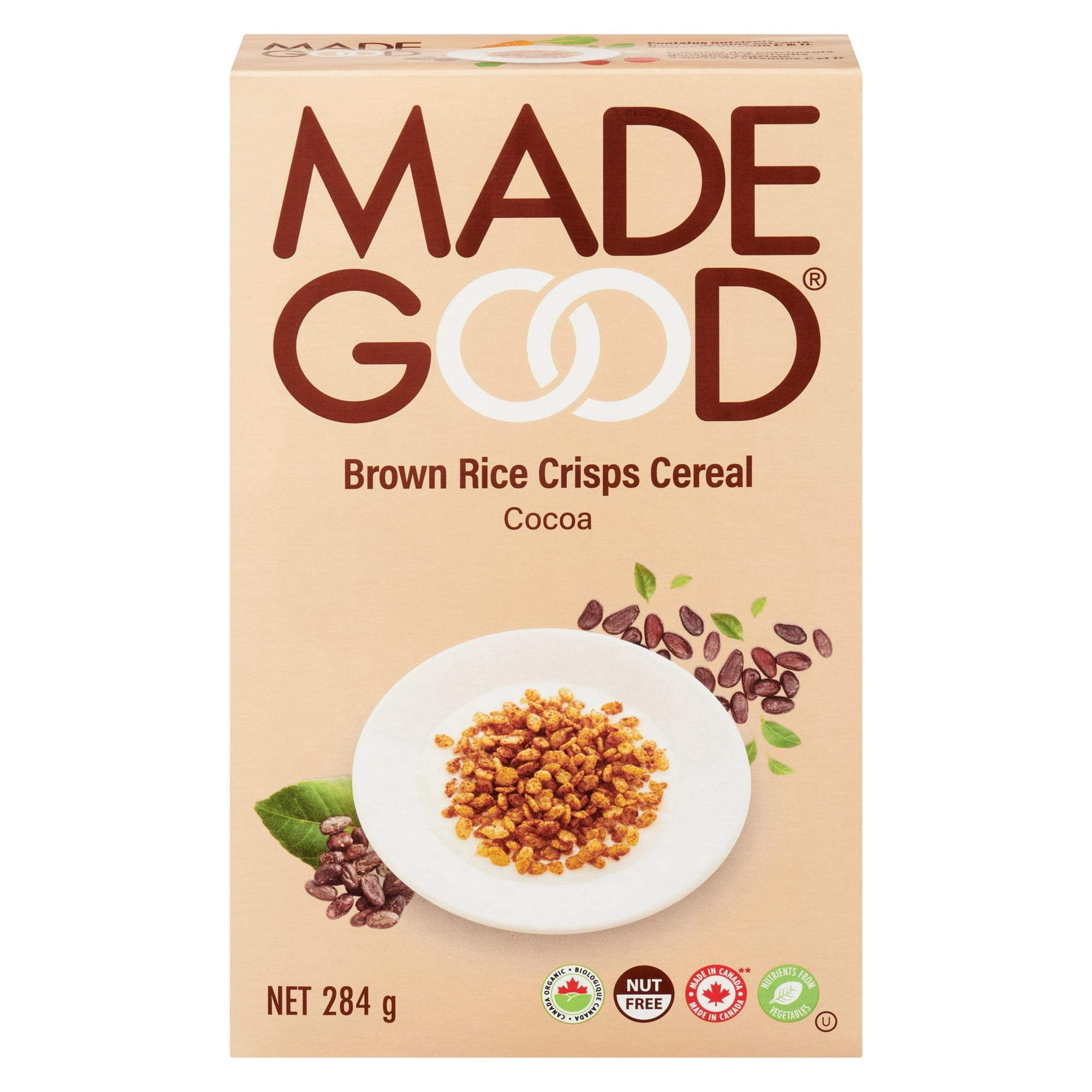 Made Good Céréales croustillantes de riz brun aux cacao