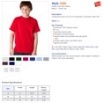 thumbnail image 3 of Hanes T-Shirt Garçon Beefy-T, m, Blanc, 3 of 3