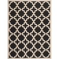 thumbnail image 1 of Safavieh Courtyard Polypropylene Medium Rectangle Rug CY6913-266-5 in Black and Beige, 1 of 5