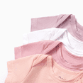 thumbnail image 4 of PatPat Baby Boy/Girl 4-Piece Modal Solid Color Rompers Set, 4 of 5