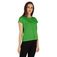 thumbnail image 3 of Inkmeso Solid Short Sleeve Basic T-Shirt For Womens Patch Pocket Casual Summer Basic Top, 3 of 7