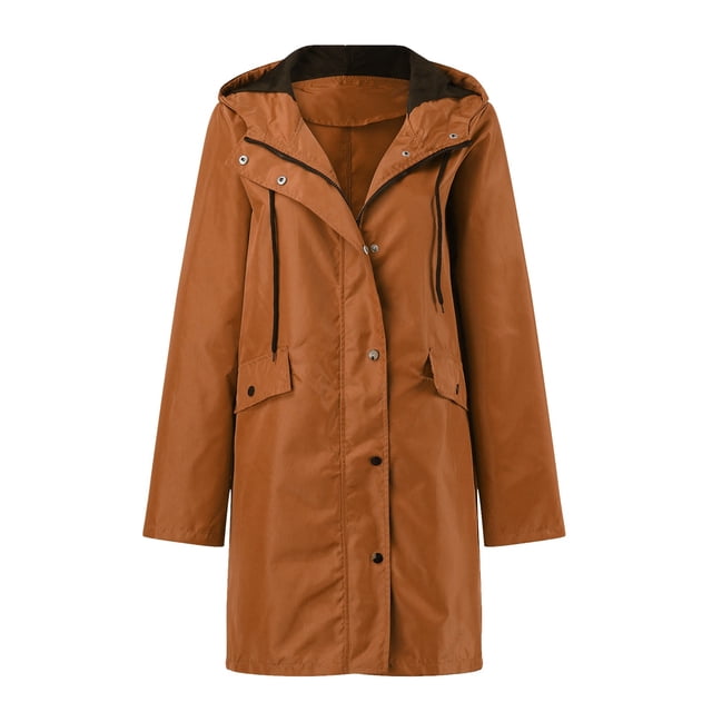 Baberdicy Plus Size Tops Rain Jacket Women's Breathable Large Sizes Raincoat Black Softshell Jacket Yellow Outdoor Jacket Transition Jacket Lightweight Jacket with Hood for Spring Autumn Hik