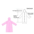 thumbnail image 3 of Fridja Économies d'Été Poncho de Pluie Extérieur Imperméable Portable Léger Réutilisable avec Capuche, Poncho de Pluie pour Hommes et Femmes pour Randonnée et Alpinisme, Rose, 3 of 5