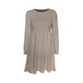 thumbnail image 5 of Gspmoly Robes Grande Taille pour Femmes aux Formes, Robe Chandail à Manches Longues et Col Rond Unie pour Femmes, Robe Chandail Longueur Genou, Robes Habillées pour Femmes jusqu'à 70 % de Rabais, 5 of 5
