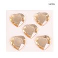 thumbnail image 1 of Heart Rhinestone Stickers Acrylic Crystal Gems Multipurpose Decorative Handheld Clothes Scrapbooking DIY Crafts Necklace Light Coffee, 1 of 6