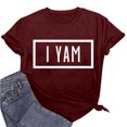 thumbnail image 1 of Meichang Hauts de Vacances pour Femmes T-Shirt de la Saint-Valentin Imprimé Drôle Manches Courtes Col Rond Mignon Coupe Ample T-Shirts de Vacances Saint-Valentin, 1 of 5
