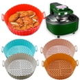 thumbnail image 2 of Baking Tray Wave Texture Binaural Handle Heat-resistant Oilproof Groove Design  Silicone Tray for Kitchen, 2 of 8