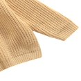 thumbnail image 4 of Toddler Boys Girls Knit Sweater Oversized Sweatshirt Fall Winter Pullover Tops, 4 of 6