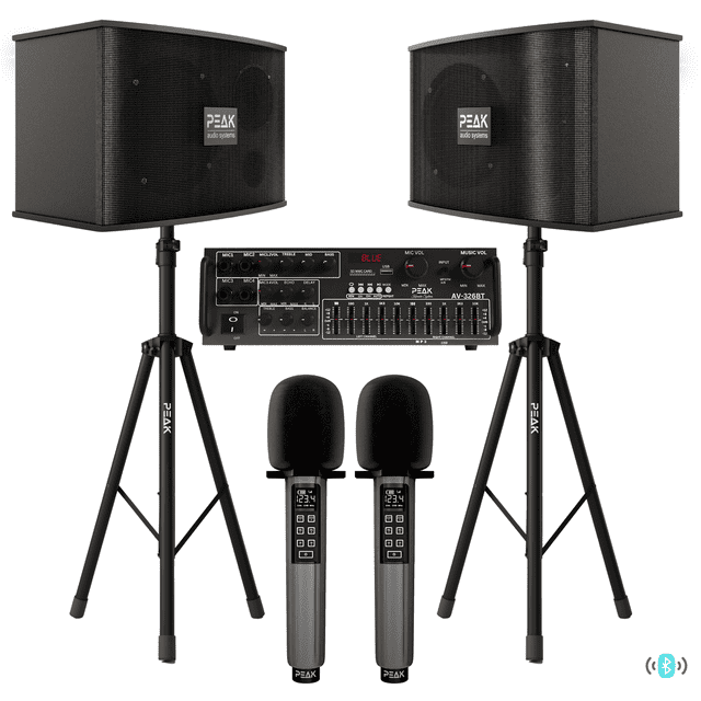 PEAK Karaoke Professional Bluetooth System (ECHO, EQ & 1200W)