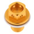 thumbnail image 4 of DYNWAVECA Metal Car Oil Pan Drain Sump Filter Adsorb Plug Bolt Nut For ATV Motorcycle , Golden, 4 of 10