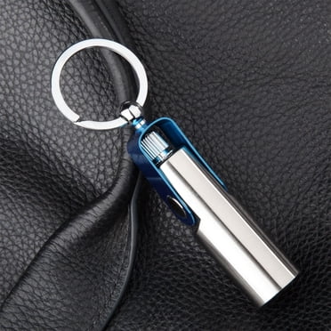Briquet Porte-Clés au Kérosène Étanche, Briquet à Allumage Permanent, Briquet Rechargeable en Métal Vintage, Camping Extérieur, Randonnée, Outil de Survie, Briquet 10000 Strikes, Porte-Clés Portable, Briquet d'Aventure