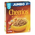 thumbnail image 2 of Honey Nut Cheerios Breakfast Cereal, Jumbo Size, Whole Grains, 2 of 11