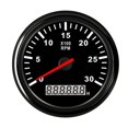 thumbnail image 1 of Tachymètre de Voiture et Bateau, Jauge LCD, Compteur d'Heures 0-3000 4000 6000 Tr/min, Capteur Tacho Marin, Rétroéclairage Rouge 12V/24V, Facile à Calibrer, 1 of 7