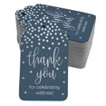 thumbnail image 1 of Inkdotpot Silver Foil Paper Hang Tags ThankYou For Celebrating With Me Birthday Favor Tags 100 Pack, 1 of 6