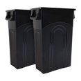 thumbnail image 1 of United Solutions 2 Pack 23 Gal Kitchen Trash Can Garbage Bin Highboy, Black, 1 of 7