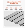 thumbnail image 3 of KFFKFF Slat Wall Paneling, 8 x 4 ft, PVC Garage Slatwall with Accessories, Grey Slat Wall Easy-to-Install Adjustable Slatwall Panel with Coupling Structure & DIY Cutting, 3 of 9