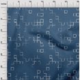 thumbnail image 3 of oneOone Cotton Poplin Navy Blue Fabric Geometric Craft Projects Decor Fabric Printed By The Yard 42 Inch Wide, 3 of 5
