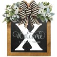 thumbnail image 4 of YAOMOBB Hanging Pendant Farmhouse Front Door Wreath Personalized Welcome Sign, 4 of 6