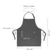 thumbnail image 2 of Yeacher Esonmus Adults Polyester Kitchen BBQ Restaurant Apron with Adjustable Neck Belt 2 Pockets for, 2 of 8