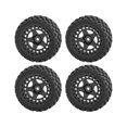 thumbnail image 4 of KLKCMS 4 Pieces RC Car Rubber Tires Wear Resistance Replacements for 1/18 Model Car Black, 4 of 9