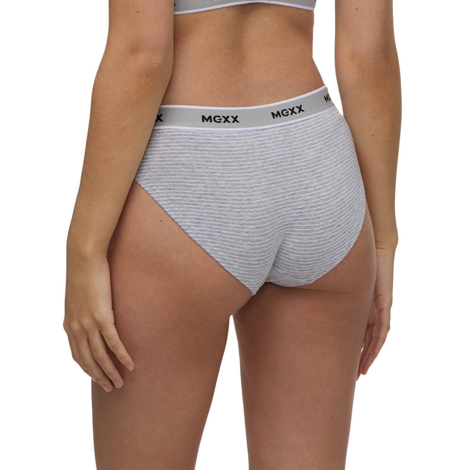 Paquet de 3 culottes bikini avec bande élastiques à motif Mexx pour femmes