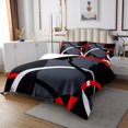 thumbnail image 3 of Erosebridal Spiral Geometric Coverlet Set King, Circle Abstract Bedding Set, Futuristic Room Decor, 3pcs, 3 of 5